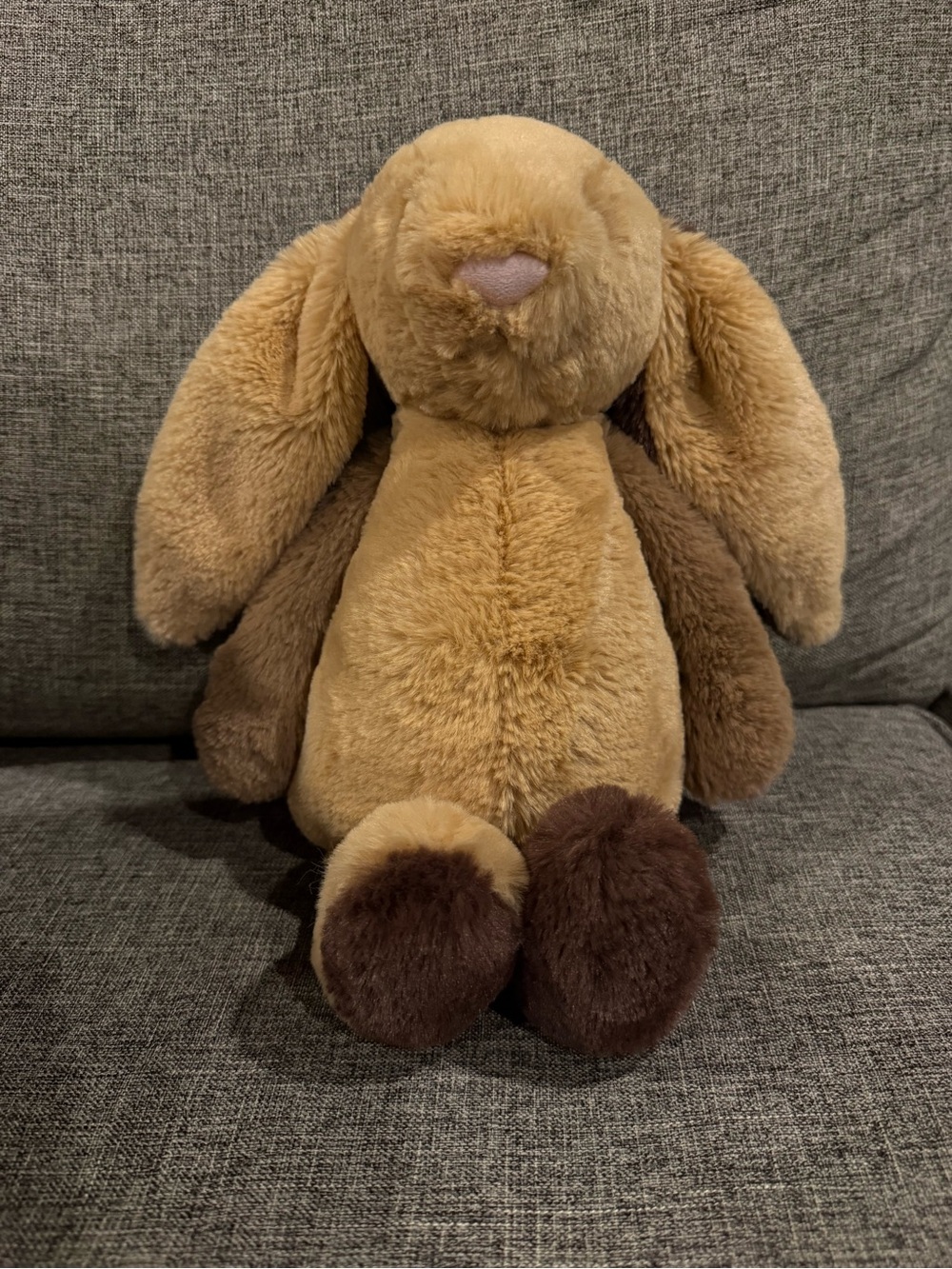 Jellycat patchwork brown bunny